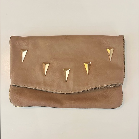 Urban Expressions Tan Clutch Bag - Picture 1 of 7